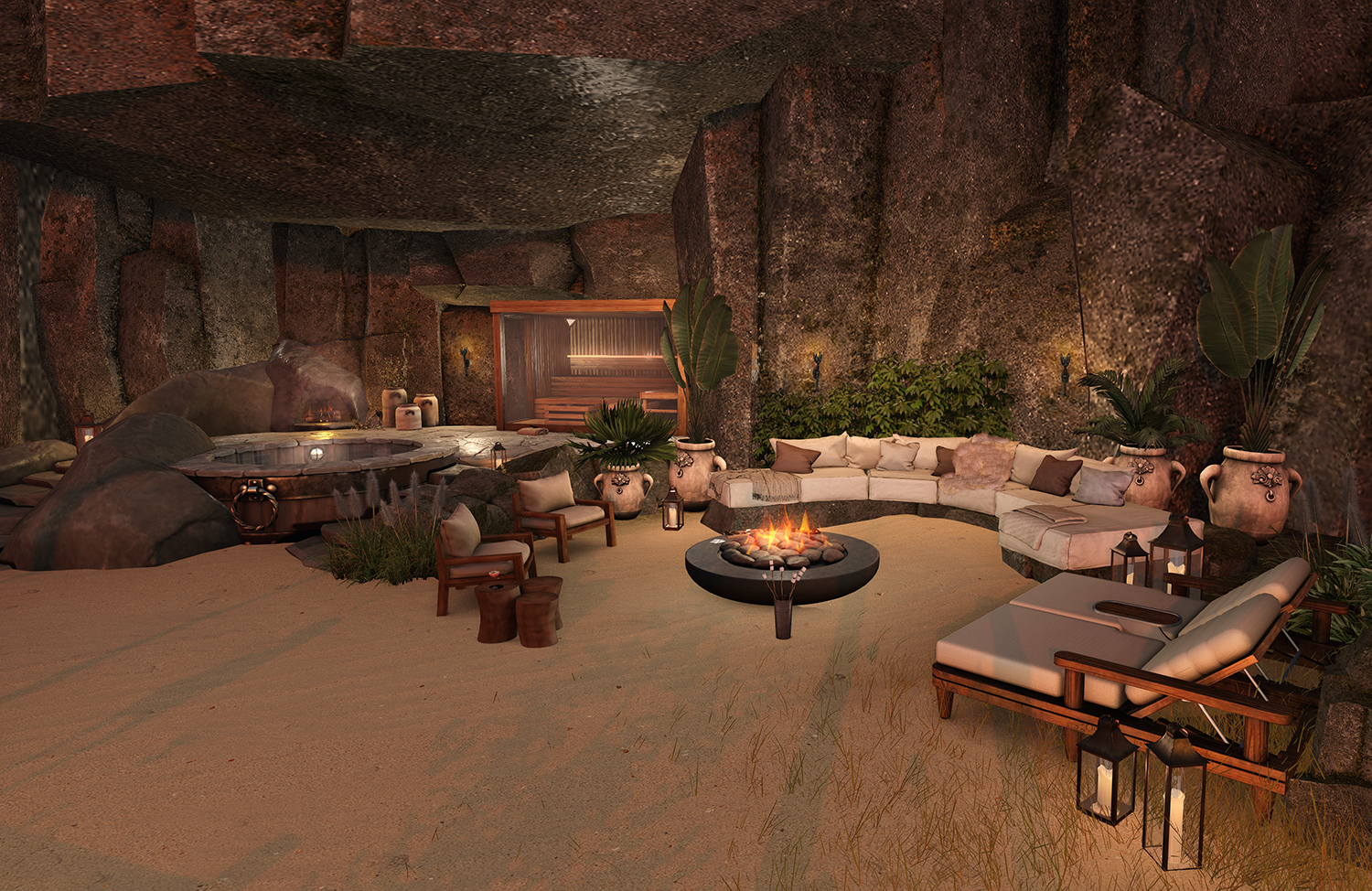 The Sauna Cove Glowed Up. Stratara's Flirtier Side Revealed.